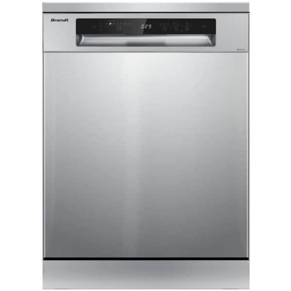 BRANDT BDF424DX Ελεύθερο Πλυντήριο Πιάτων για 14 Σερβίτσια Π59.8xY84.5εκ. Inox D ΕΩΣ 12 ΔΟΣΕΙΣ