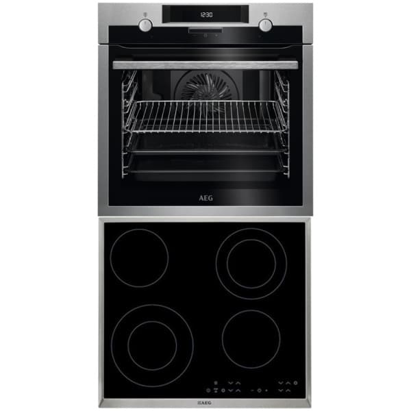AEG BEE431310M + HK634021XB Φούρνος Εντοιχιζόμενος άνω Πάγκου με Εστίες Κεραμικές 71lt A ΕΩΣ 12 ΔΟΣΕΙΣ
