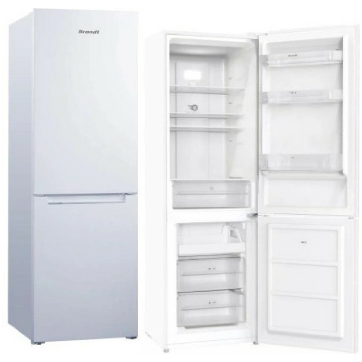 Brandt BFC8600NW Ψυγειοκαταψύκτης 293lt NoFrost Υ185xΠ60xΒ60εκ. Λευκός ΕΩΣ 12 ΔΟΣΕΙΣ - Image 3