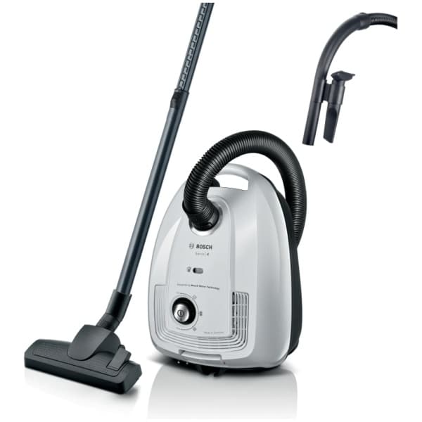 BOSCH BGL38WH2 Ηλεκτρική Σκούπα 600W με Σακούλα 4lt Λευκή ΕΩΣ 12 ΔΟΣΕΙΣ