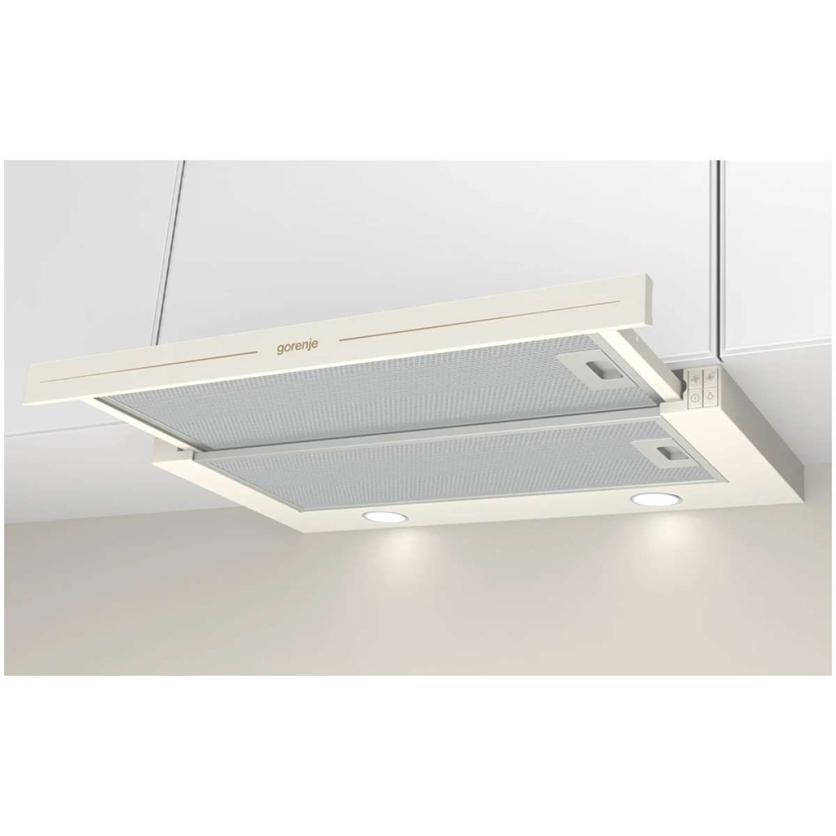 GORENJE BHP62CLI Συρόμενος Απορροφητήρας 60cm Μπεζ ΕΩΣ 12 ΔΟΣΕΙΣ - Image 2