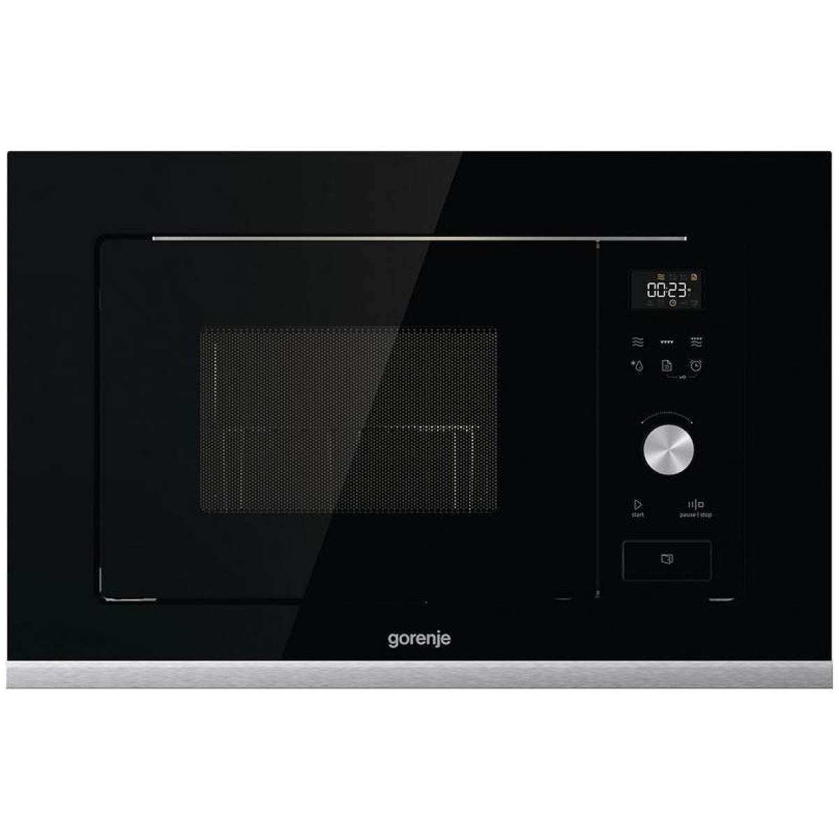 GORENJE BMX201AG1BG Εντοιχιζόμενος Φούρνος Μικροκυμάτων με Grill 20lt Μαύρος ΕΩΣ 12 ΔΟΣΕΙΣ - Image 1