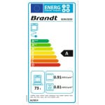 Brandt BOH1325X Φούρνος Άνω Πάγκου 73lt  ΕΩΣ 12 ΔΟΣΕΙΣ - Image 3