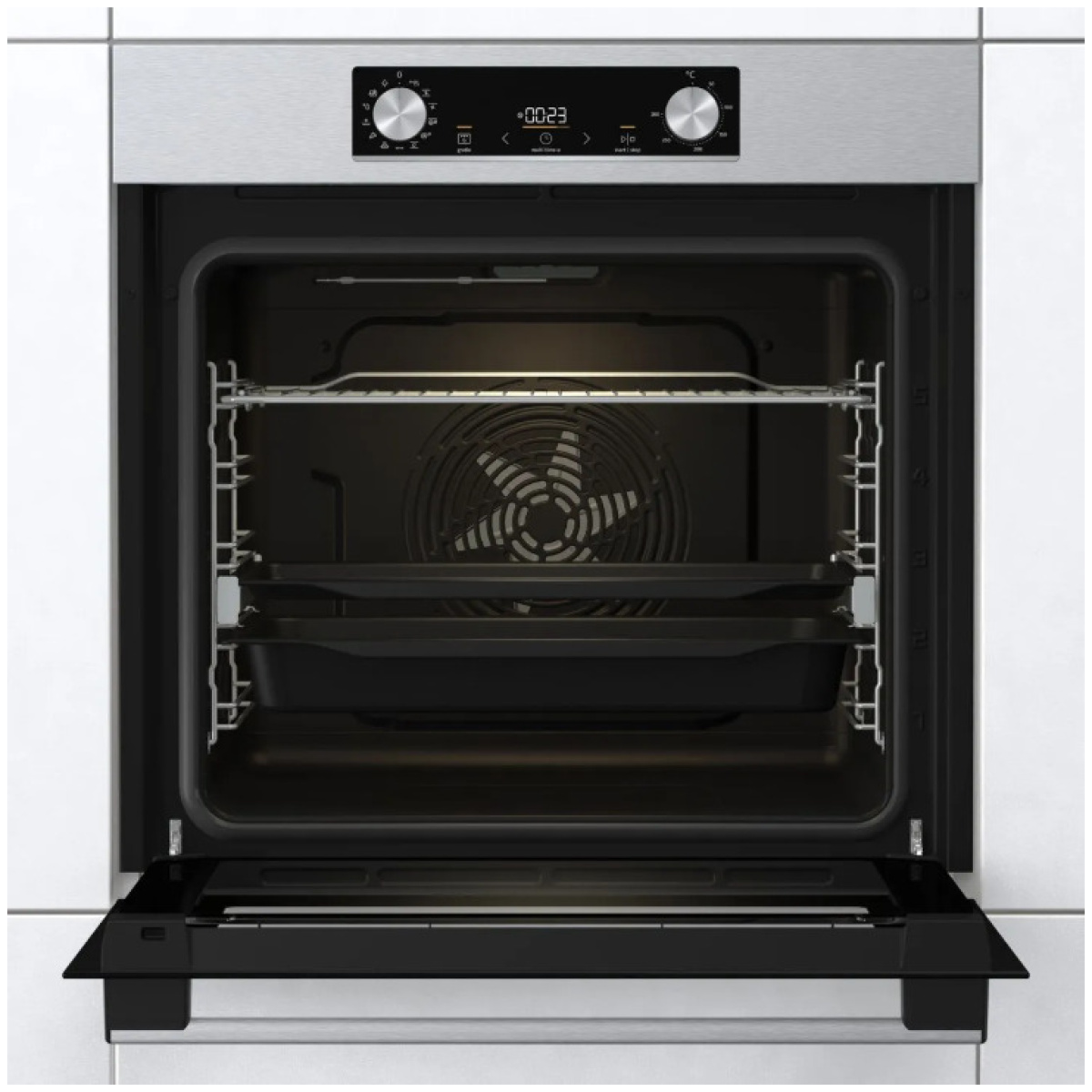 GORENJE BOS6737E13X Φούρνος Εντοιχιζόμενος Άνω Πάγκου 77lt Inox A ΕΩΣ 12 ΔΟΣΕΙΣ - Image 2