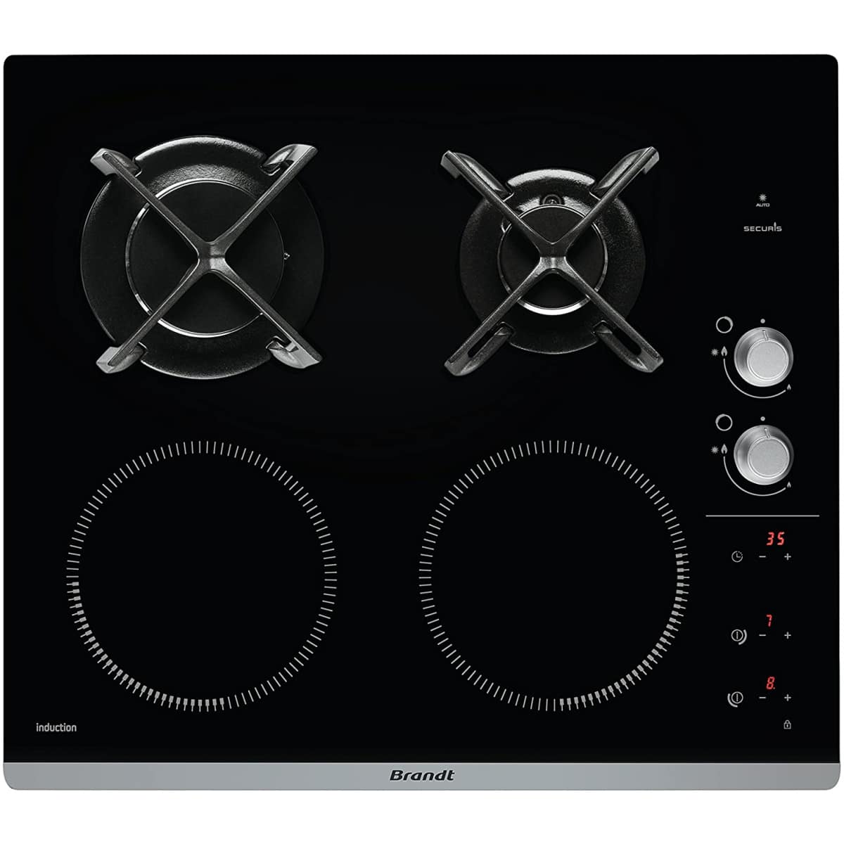 Brandt BPI6414BM Εστία Υγραερίου & Ρεύματος Αυτόνομη με Λειτουργία Κλειδώματος (ΕΩΣ 12 ΔΟΣΕΙΣ) - Image 1