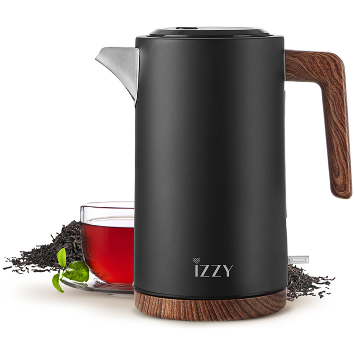 IZZY IZ-3016 ΒΡΑΣΤΗΡΑΣ WOODEN ΜΑΥΡΟΣ 224128 ΕΩΣ 12 ΔΟΣΕΙΣ - Image 2