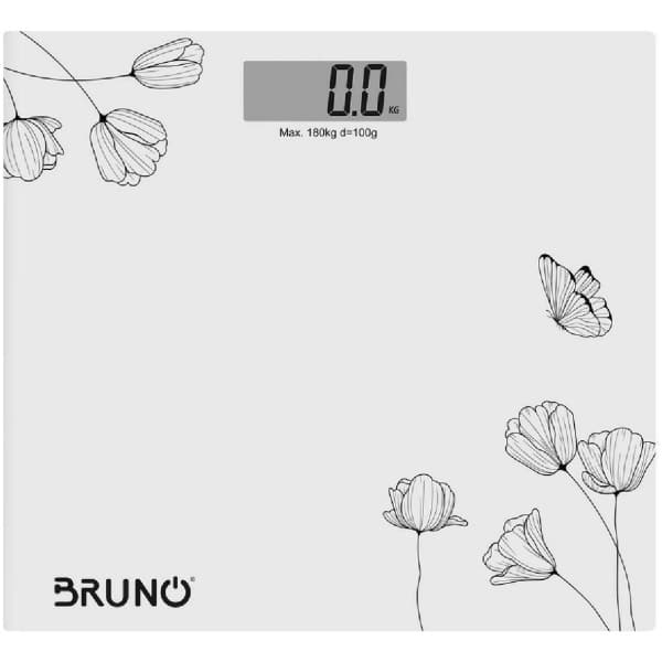 BRUNO BRN-0055 Λευκή Ψηφιακή Ζυγαριά  Μπάνιου ΕΩΣ 12 ΔΟΣΕΙΣ