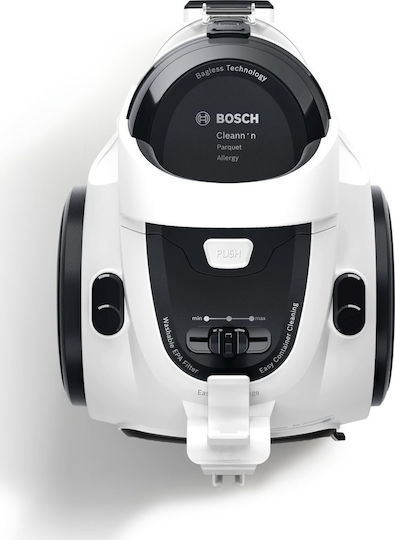 Bosch BGS05A222 1 Bosch BGS05A222 Ηλεκτρική Σκούπα 700W με Κάδο 1.5lt Λευκή ΕΩΣ 12 ΔΟΣΕΙΣ - Image 3