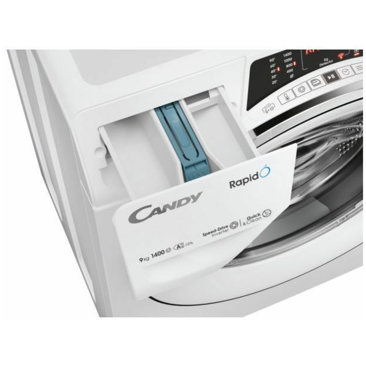 Candy RO 496DWMC7/1-S Πλυντήριο Ρούχων 9kg 1400 Στροφών ΕΩΣ 12 ΔΟΣΕΙΣ - Image 5