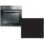 CANDY FCP602X/E + CH64CCB Κουζίνα Εντοιχιζόμενη με Κεραμικές Εστίες ΕΩΣ 12 ΔΟΣΕΙΣ