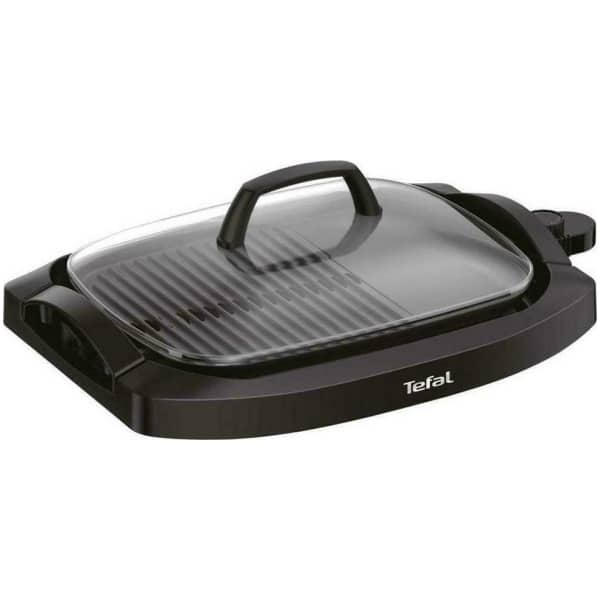 TEFAL CB6A08 Ψηστιέρα-Γκριλιέρα BBQ PLANCHA με καπάκι ΕΩΣ 12 ΔΟΣΕΙΣ