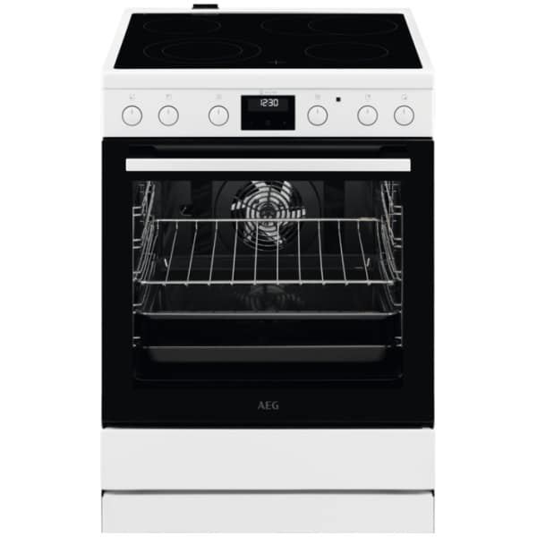 AEG CCB6440ABW Κουζίνα 73lt με Κεραμικές Εστίες Π59.6εκ. Λευκή ΕΩΣ 12 ΔΟΣΕΙΣ
