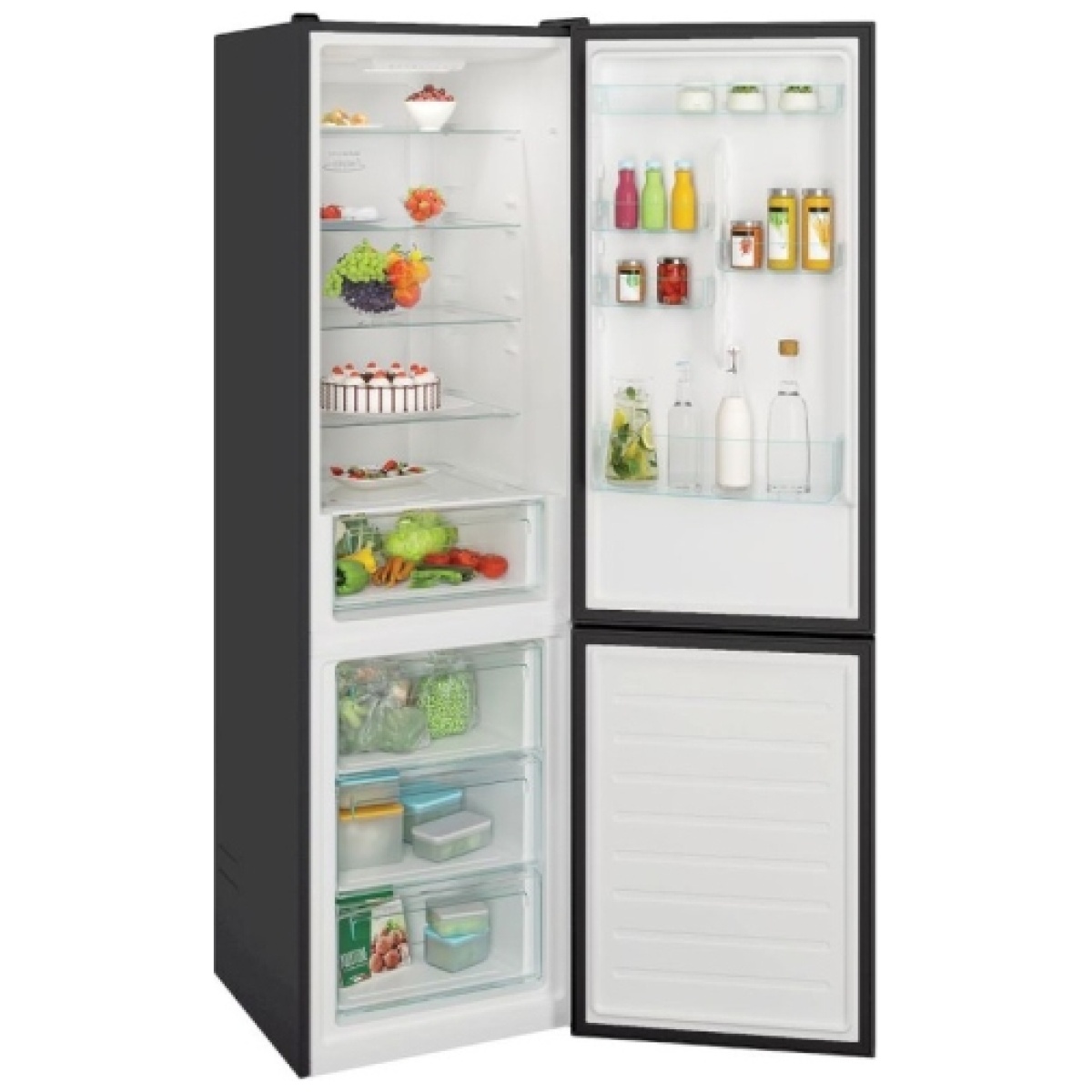 CANDY CCE4T620EB Ψυγειοκαταψύκτης 377lt Total NoFrost Υ200xΠ59.5xΒ65.8εκ. Μαύρος ΕΩΣ 12 ΔΟΣΕΙΣ - Image 2