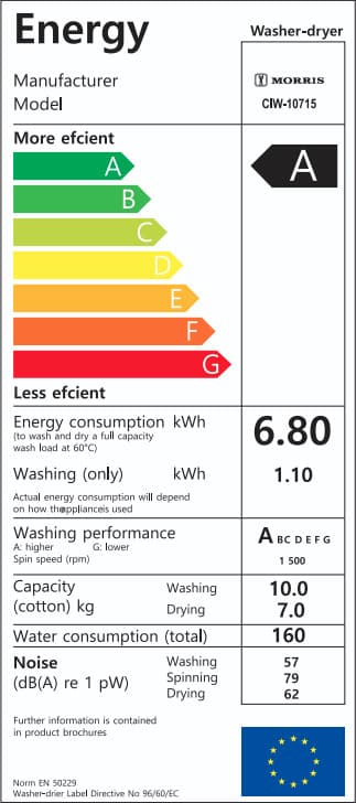 CIW-10715-_02-293.jpeg MORRIS CIW-10715 Πλυντήριο Στεγνωτήριο ρούχων 10KG/7KG Α ΕΩΣ 12 ΔΟΣΕΙΣ - Image 2