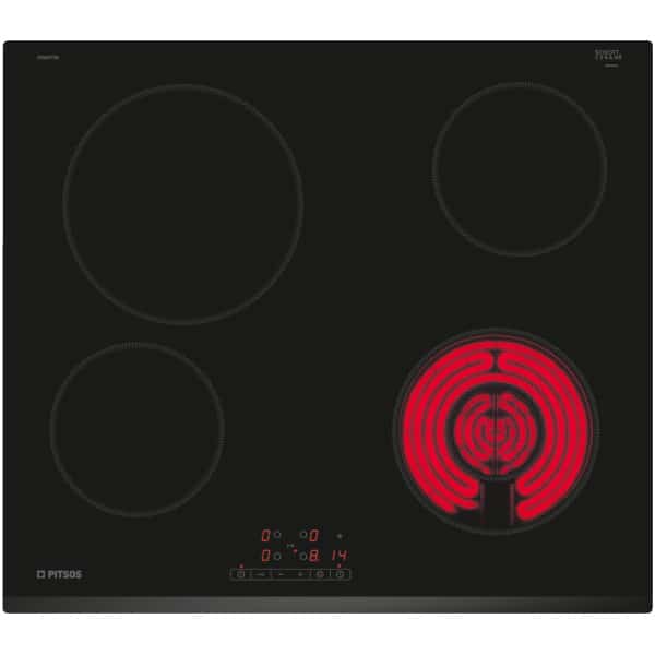 PITSOS CRS631T06 Κεραμική Εστία Αυτόνομη 59.2x52.2cm ΕΩΣ 12 ΔΟΣΕΙΣ