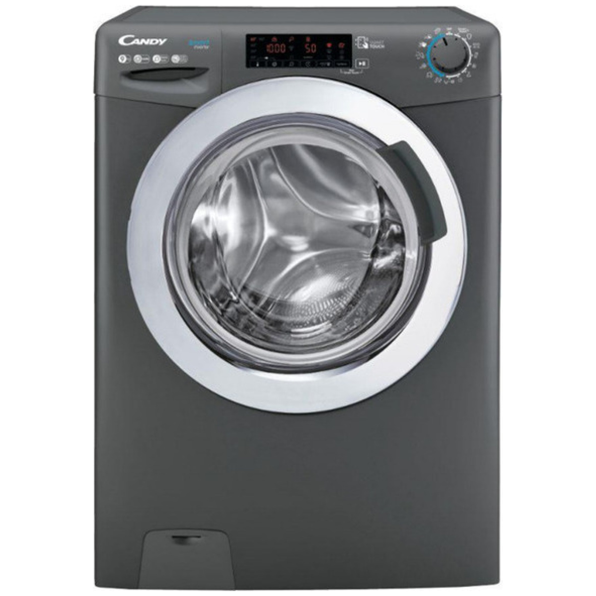 CANDY CSS169TWMCRE/1-S Πλυντήριο Ρούχων 9kg με Ατμό 1600 Στροφών Γκρι Α ΕΩΣ 12 ΔΟΣΕΙΣ - Image 1