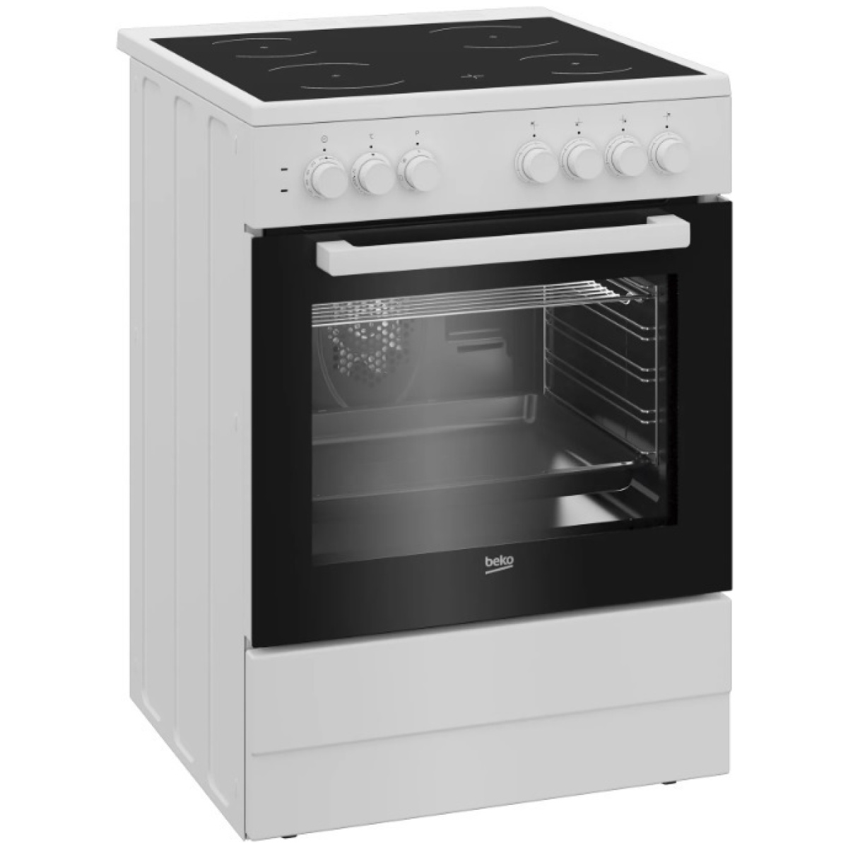 Beko CUV 6710 B Κουζίνα 72lt με Κεραμικές Εστίες Π60εκ. Λευκή ΕΩΣ 12 ΔΟΣΕΙΣ - Image 1