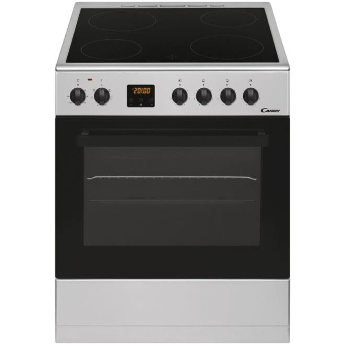 CANDY CVE6607FEES/E Κουζίνα 60lt με Εστίες Κεραμικές Inox A ΕΩΣ 12 ΔΟΣΕΙΣ - Image 1