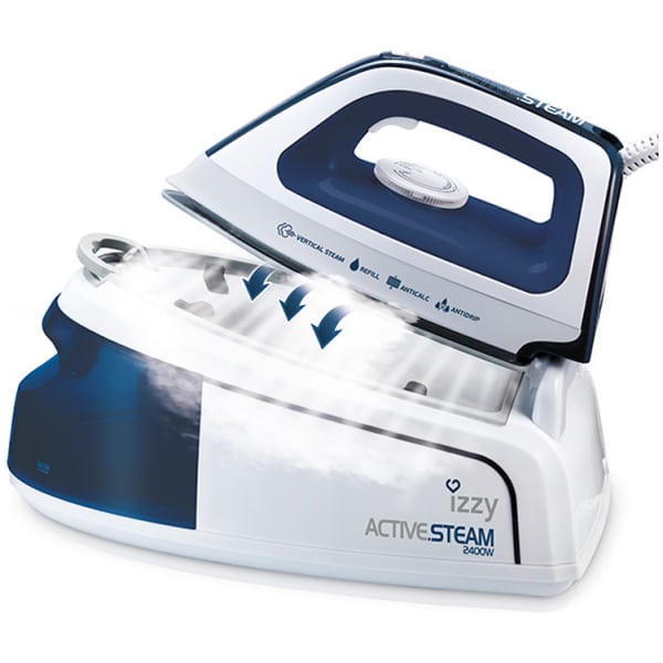 Izzy D188 Active Steam Σύστημα Σιδερώματος Πίεσης 3.5bar με Δοχείο 1.2lt Blue ΕΩΣ 12 ΔΟΣΕΙΣ