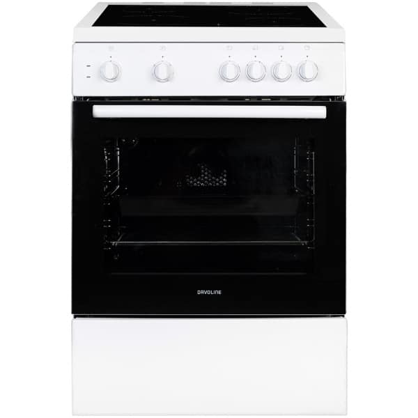 DAVOLINE DAC 600 WH Κουζίνα 73lt με Εστίες Κεραμικές A ΕΩΣ 12 ΔΟΣΕΙΣ