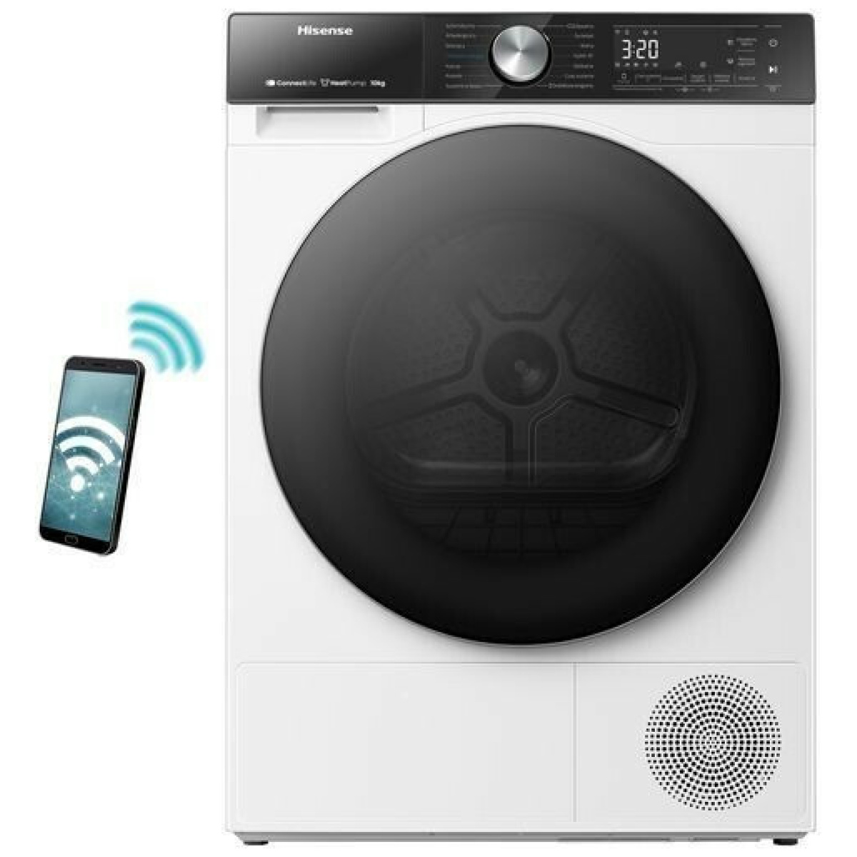 Hisense DH5S102BW Στεγνωτήριο 10kg A+++ με Αντλία Θερμότητας ΕΩΣ 12 ΔΟΣΕΙΣ - Image 4
