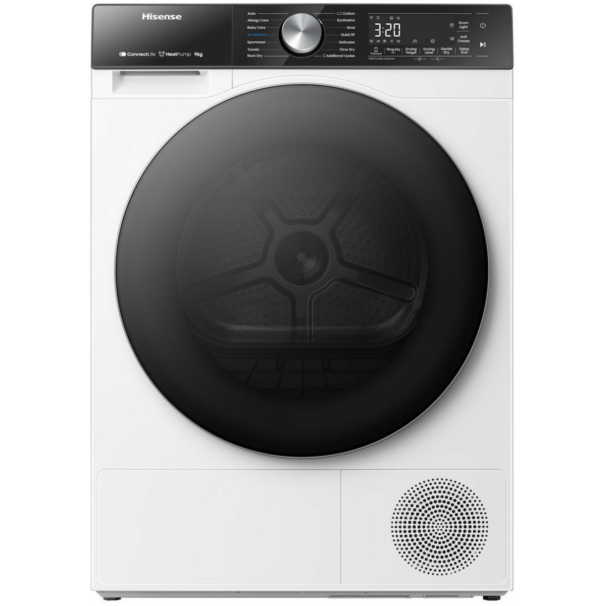 Hisense DH5S902BW Στεγνωτήριο 9kg A+++ με Αντλία Θερμότητας ΕΩΣ 12 ΔΟΣΕΙΣ - Image 3