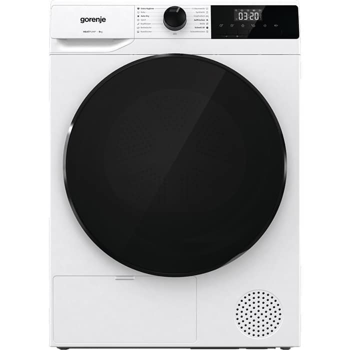 DHNA93-A-719.jpeg Gorenje DHNA93 Στεγνωτήριο Ρούχων 9kg, με Αντλία Θερμότητας, A+++, Λευκό (ΕΩΣ 12 ΔΟΣΕΙΣ) - Image 1