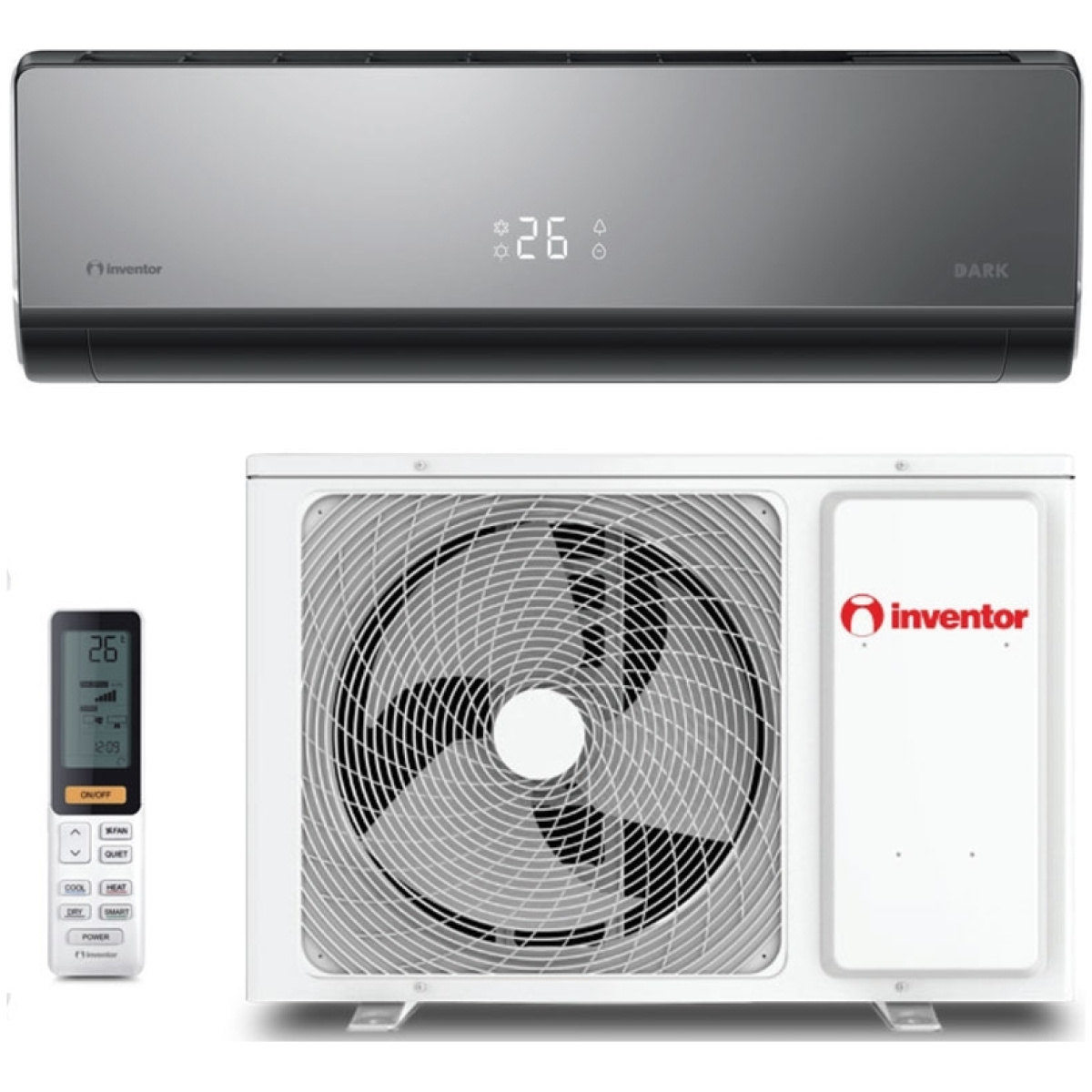 INVENTOR Dark DR2VI32-24WFI/DR2VO32-24 Κλιματιστικό Inverter 24000 BTU με Ιονιστή και WiFi Black A+++/A+ ΕΩΣ 12 ΔΟΣΕΙΣ - Image 4