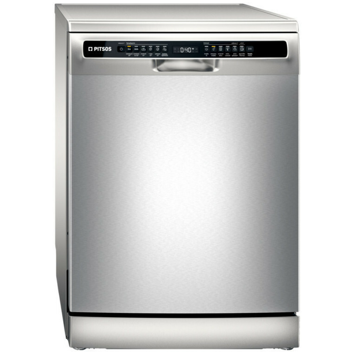 Pitsos DSF61I31 Ελεύθερο Πλυντήριο Πιάτων για 14 Σερβίτσια Π60xY84.5εκ. Inox ΕΩΣ 12 ΔΟΣΕΙΣ - Image 1