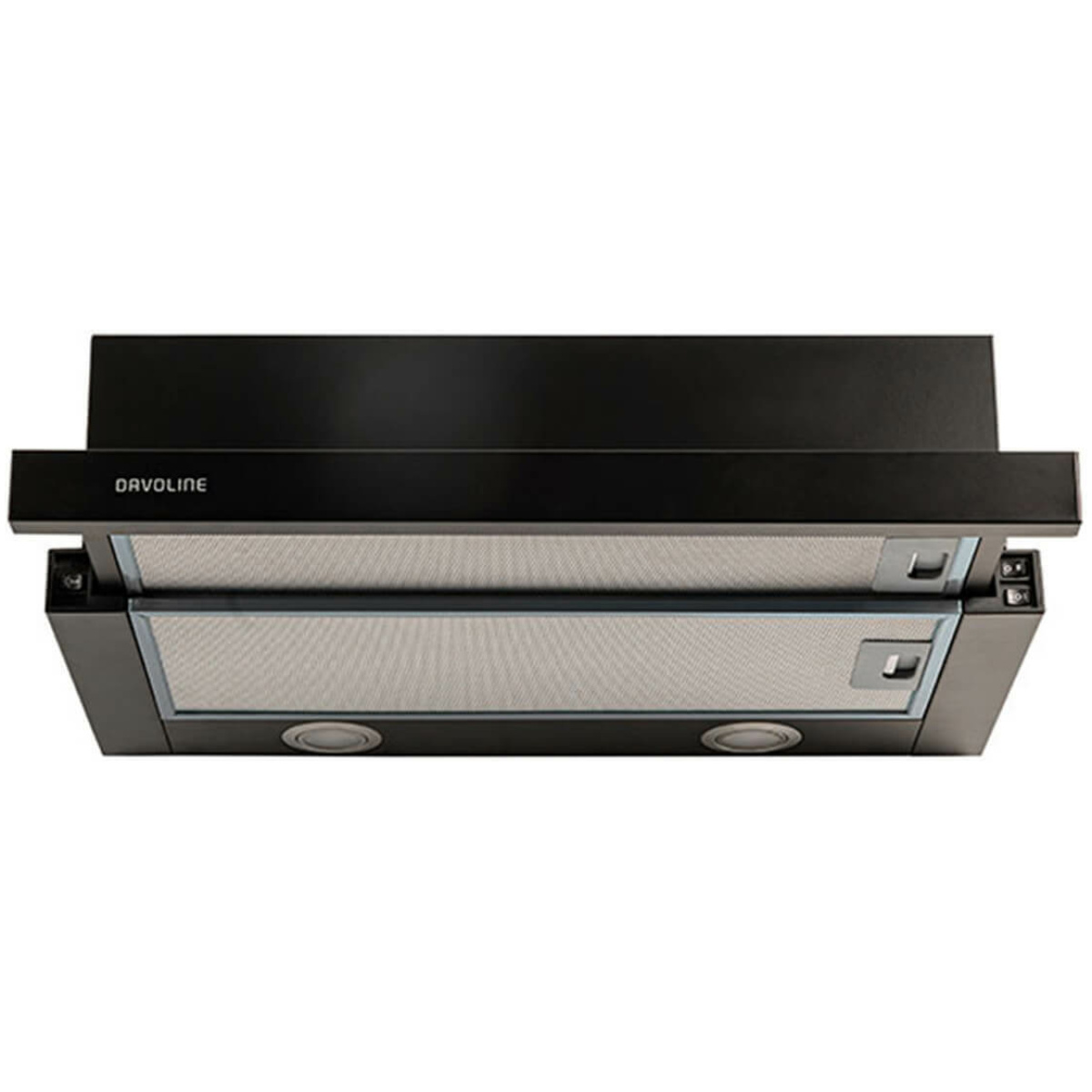Davoline Omega Plus Συρόμενος Απορροφητήρας 60cm Black (ΕΩΣ 12 ΔΟΣΕΙΣ) - Image 2