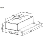 Davoline Omega Plus GR-IX  Συρόμενος Απορροφητήρας 60cm Inox (ΕΩΣ 12 ΔΟΣΕΙΣ) - Image 3