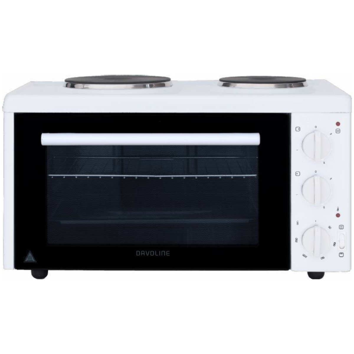 DAVOLINE EC 400 Chef Ηλεκτρικό Φουρνάκι 28lt με 2 Εστίες ΕΩΣ 12 ΔΟΣΕΙΣ - Image 2