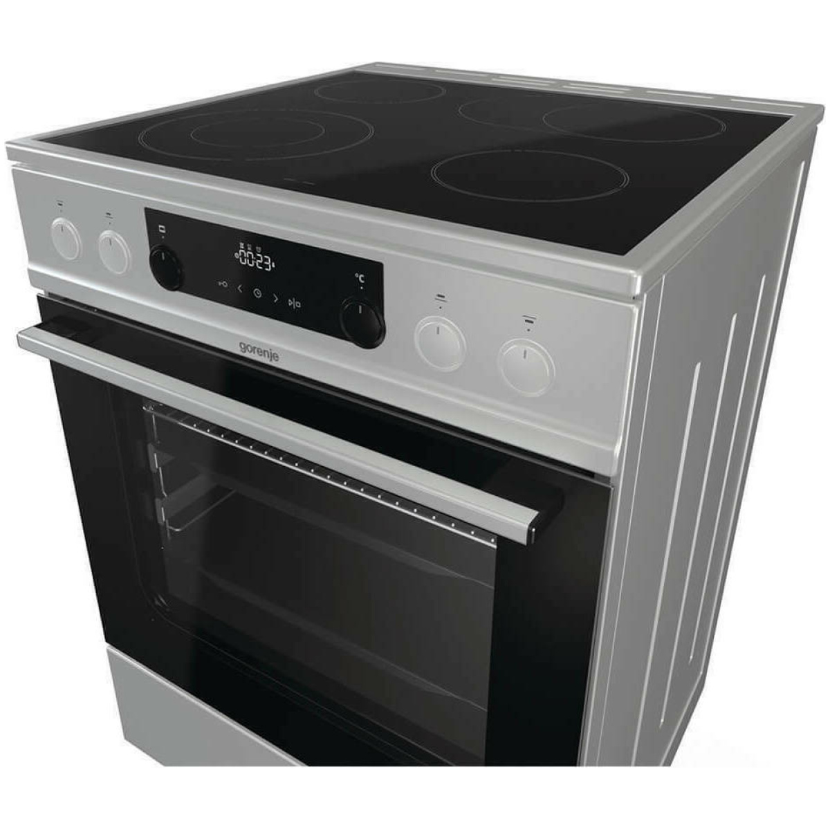 GORENJE ECS6350XPA Κουζίνα Ηλεκτρική 71lt με Εστίες Κεραμικές Inox Α ΕΩΣ 12 ΔΟΣΕΙΣ - Image 6