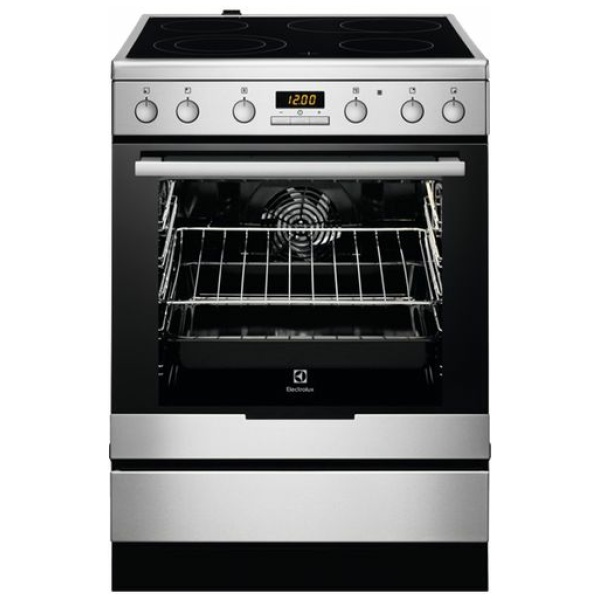 ELECTROLUX EKC5651AOX Κουζίνα Ηλεκτρική Inox 73lt Α ΕΩΣ 12 ΔΟΣΕΙΣ