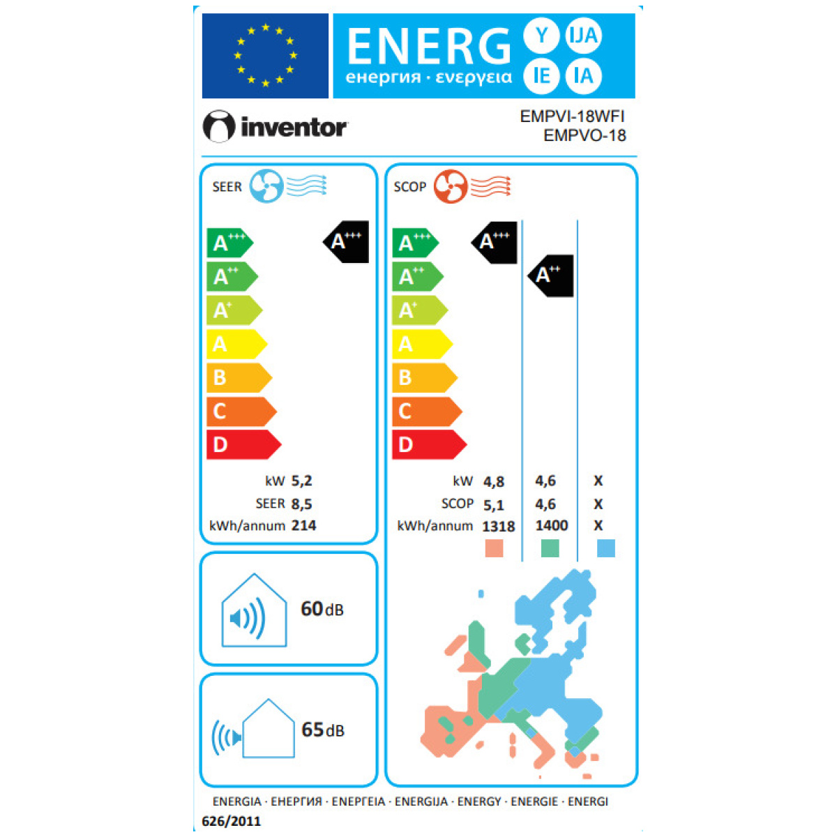 Inventor Emperor EMPVI-18 + EMPVO-18  Κλιματιστικό Inverter 18000 BTU A+++/A++ με Ιονιστή και WiFi (ΕΩΣ 12 ΔΟΣΕΙΣ) - Image 2