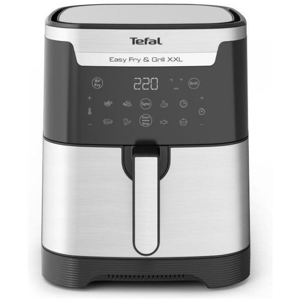 Tefal EY801D15 Φριτέζα Αέρος με Αποσπώμενο Κάδο 6.5lt INOX ΕΩΣ 12 ΔΟΣΕΙΣ