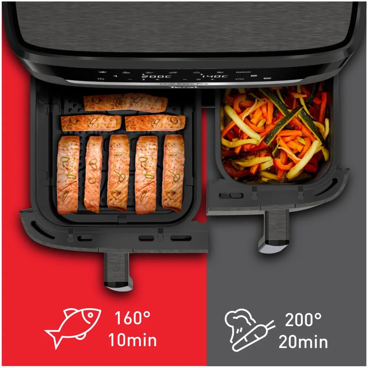 Tefal EY942H Easy Fry Φριτέζα Αέρος 11lt, Γκρι (ΕΩΣ 12 ΔΟΣΕΙΣ) - Image 2