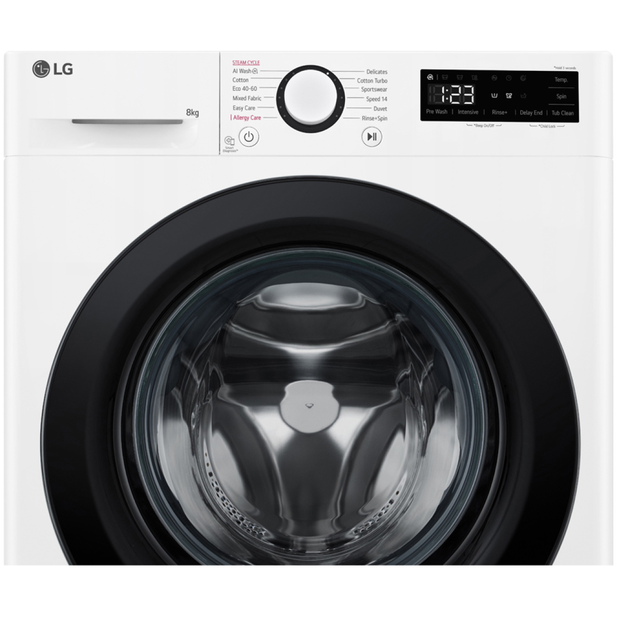 LG F2WR508SBW Πλυντήριο ρούχων 8,00 kg 1200rpm A ΕΩΣ 12 ΔΟΣΕΙΣ - Image 2