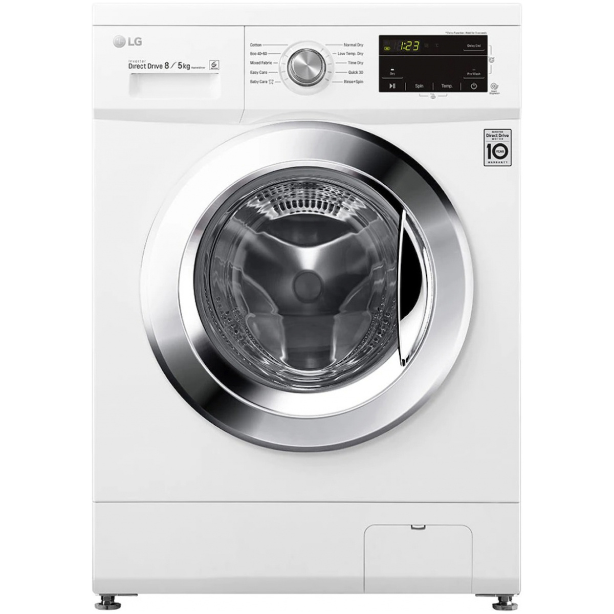 LG F4J3TM5WE Πλυντήριο-Στεγνωτήριο Ρούχων 8kg/5kg 1400 Στροφές ΕΩΣ 12 ΔΟΣΕΙΣ - Image 1