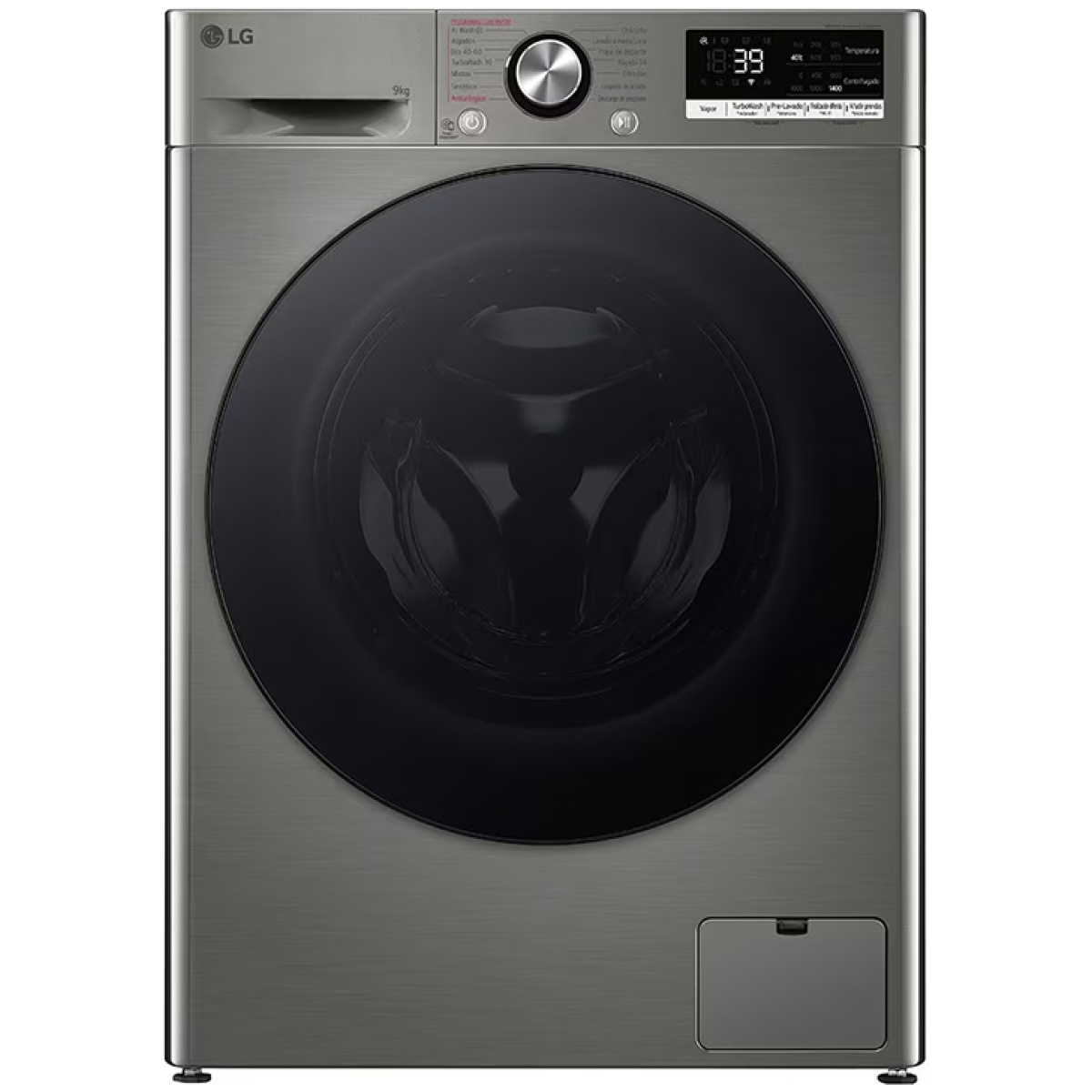 Πλυντήριο Ρούχων LG F4R7009TSSB 9kg 1400 Στροφές Steam Inox ΕΩΣ 12 ΔΟΣΕΙΣ - Image 1