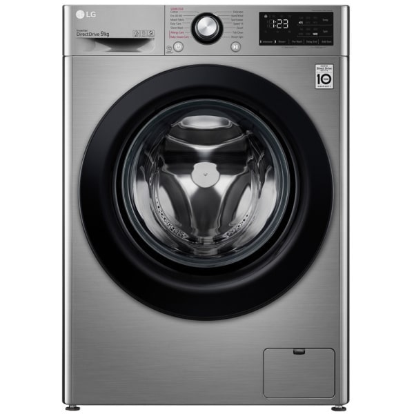 LG F4WV309S6TE Πλυντήριο Ρούχων 9kg με Ατμό Ασημί B ΕΩΣ 12 ΔΟΣΕΙΣ