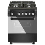 Calfer Gas F6TX40GF-BT ΚΟΥΖΙΝΑ ΑΕΡΙΟΥ ΜΑΥΡΗ 60CM ΕΩΣ 12 ΔΟΣΕΙΣ