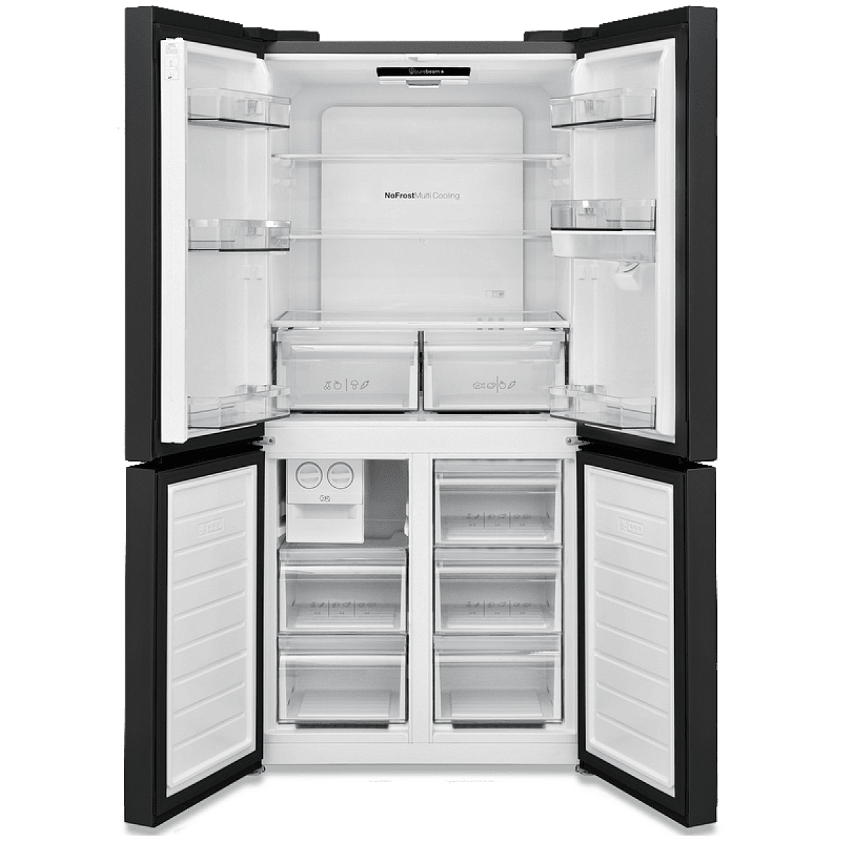 Ψυγείο side-by-side Finlux FXCA FD620PUREBDF BLCK 488lt F No Frost ΕΩΣ 12 ΔΟΣΕΙΣ - Image 2