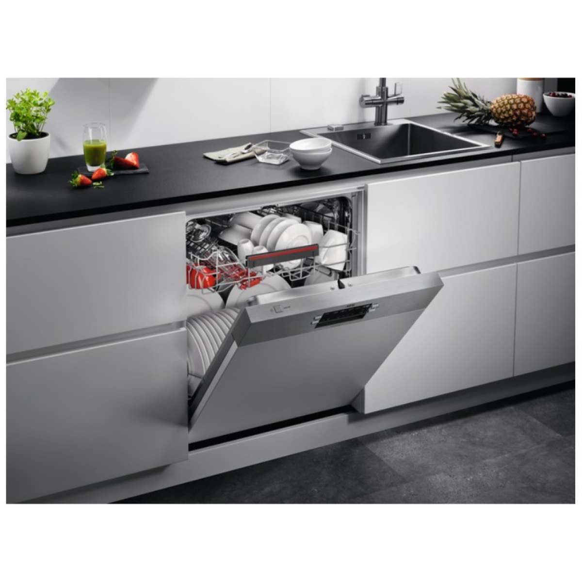 AEG FEE53610ZM Εντοιχιζόμενο Πλυντήριο Πιάτων 13 Σερβίτσια Π59.6xY81.8εκ. Λευκό D ΕΩΣ 12 ΔΟΣΕΙΣ - Image 5