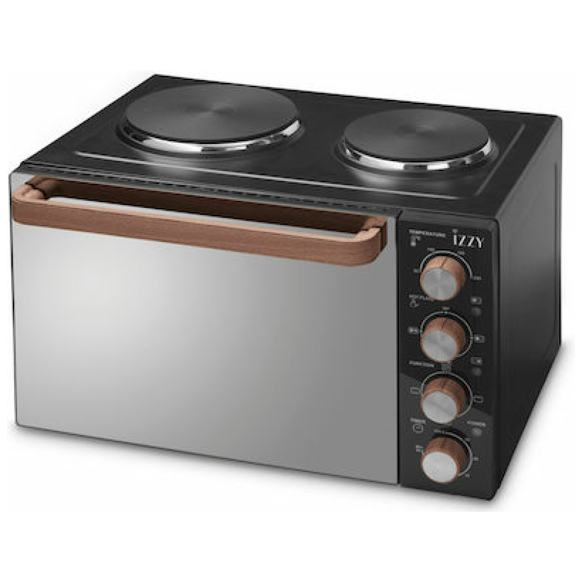Izzy IZ-8009 Ηλεκτρικό Φουρνάκι 35lt με 2 Εστίες ΕΩΣ 12 ΔΟΣΕΙΣ - Image 1