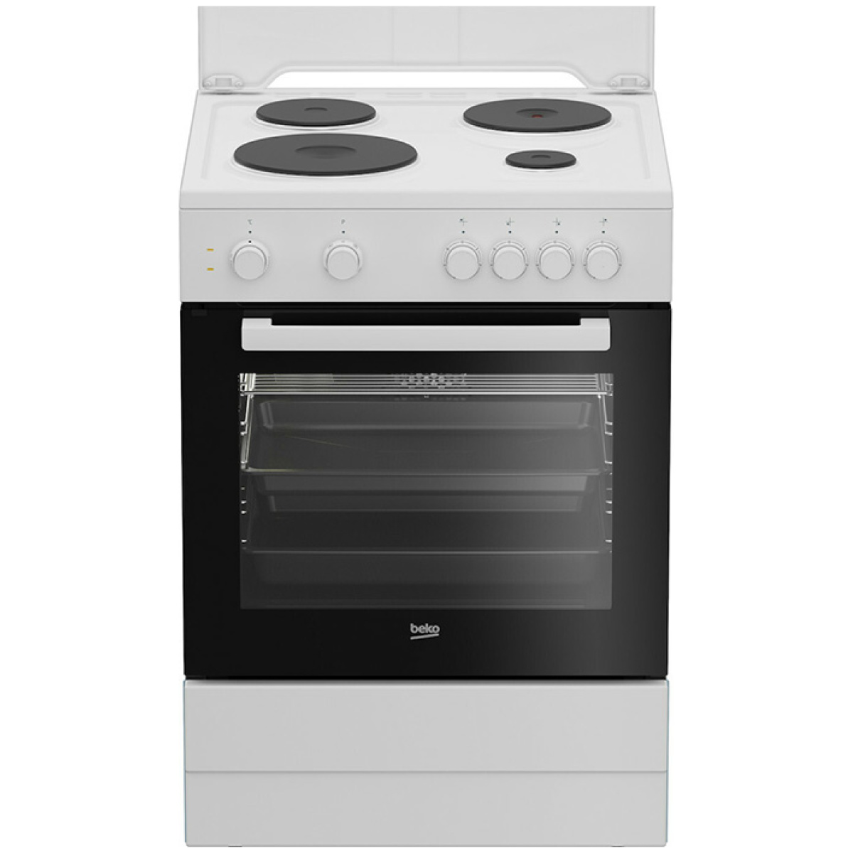 Beko FSM66001GWS Κουζίνα 72lt με Εμαγιέ Εστίες Π60cm Λευκή ΕΩΣ 12 ΔΟΣΕΙΣ - Image 1