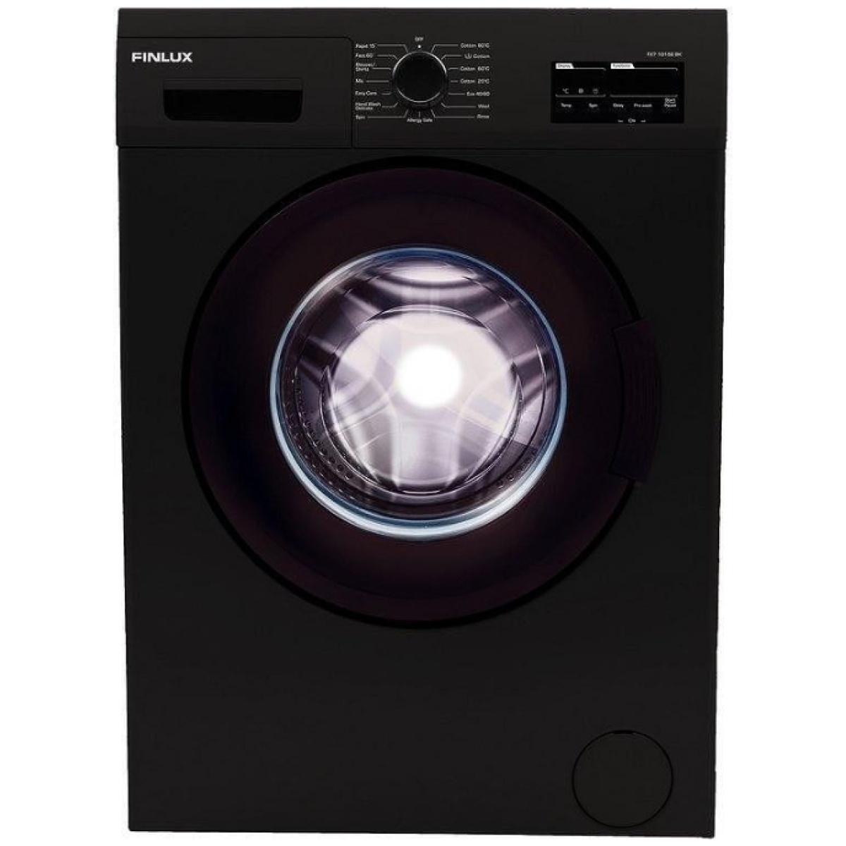 FINLUX FX7 10158 BK Πλυντήριο Ρούχων 7kg 1000 Στροφών Μαύρο D ΕΩΣ 12 ΔΟΣΕΙΣ - Image 1