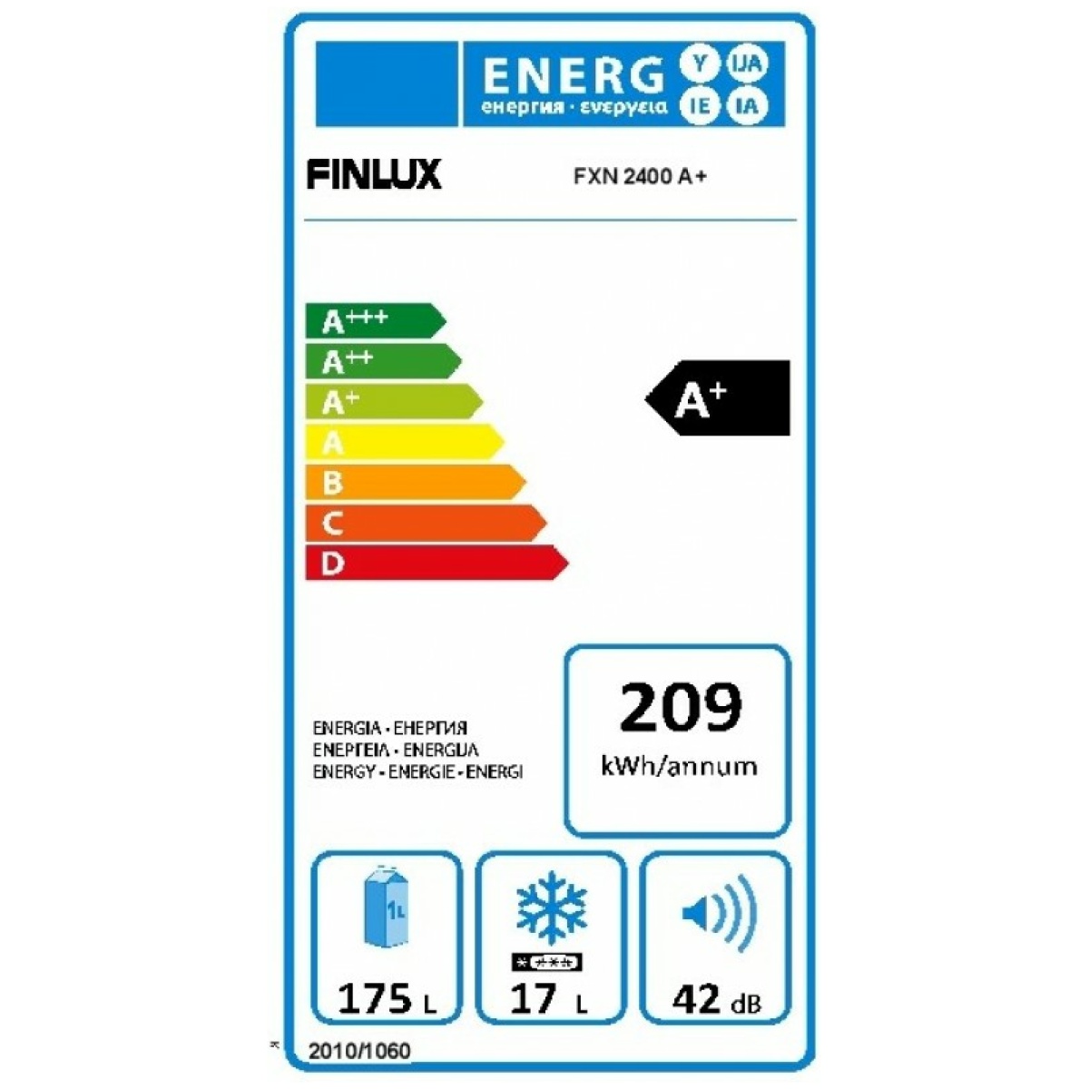 FINLUX FXN 2400 Ψυγείο Μονόπορτο Εντοιχιζόμενο Α+ ΕΩΣ 12 ΔΟΣΕΙΣ - Image 3