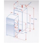 FINLUX FXN-2610 Ψυγείο Δίπορτο Εντοιχιζόμενο Α+ ΕΩΣ 12 ΔΟΣΕΙΣ - Image 2