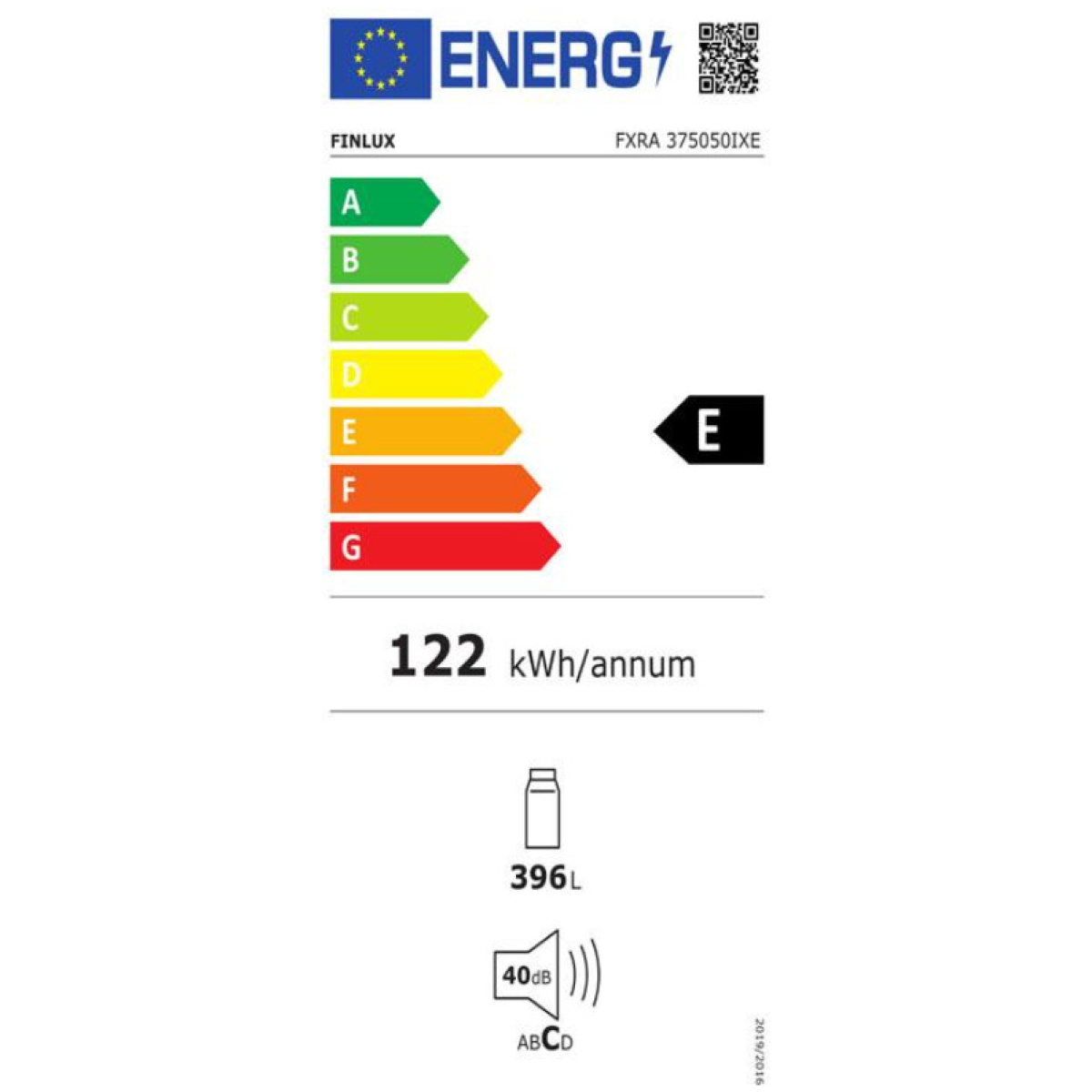 Finlux FXRA 375050 Μονόπορτο Ψυγείο NoFrost Υ186xΠ59.5xΒ65εκ. Inox, Ε (EΩΣ 12 ΔΟΣΕΙΣ) - Image 3